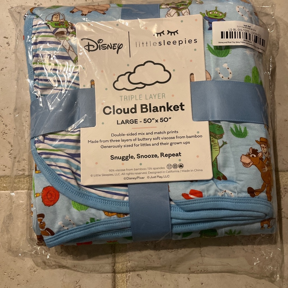 Little Sleepies Large Cloud Blanket Disney Toy Story